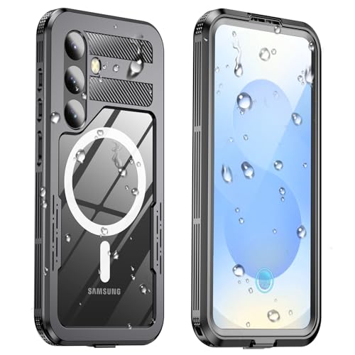 WIFORT für Samsung Galaxy S25 Hülle, IP68 Wasserdicht Handyhülle Samsung S25 360 Grad Schutzhülle, Outdoor Stoßfest Staubdicht Wasserfest Sturzfest Panzerhülle mit Eingebautem Displayschutz, Schwarz WIFORT für Samsung Galaxy S25 Hülle, IP68 Wasserdicht Handyhülle Samsung S25 360 Grad Schutzhülle, Outdoor Stoßfest Staubdicht Wasserfest Sturzfest Panzerhülle mit Eingebautem Displayschutz, Schwarz von WIFORT