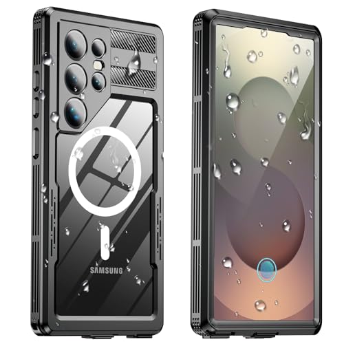 WIFORT für Samsung Galaxy S25 Ultra Hülle, IP68 Wasserdicht Handyhülle Samsung S25 Ultra 360 Grad Schutzhülle, Outdoor Stoßfest Staubdicht Wasserfest Sturzfest mit Eingebautem Displayschutz, Schwarz WIFORT für Samsung Galaxy S25 Ultra Hülle, IP68 Wasserdicht Handyhülle Samsung S25 Ultra 360 Grad Schutzhülle, Outdoor Stoßfest Staubdicht Wasserfest Sturzfest mit Eingebautem Displayschutz, Schwarz von WIFORT