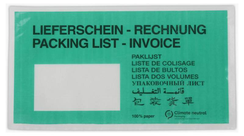 WIHEDÜ Lieferscheintaschen Pergaminpapier DIN lang von WIHEDÜ