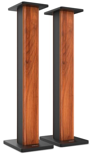 Wiibo Tempo 90 – Paar Lautsprecherständer – 90 cm Höhe – Solide Anti-Vibrations-Basis – Universelle Kompatibilität mit HiFi-Stereo - Heimkino-Lautsprechern – rutschfeste Füße von WIIBO ACOUSTICS