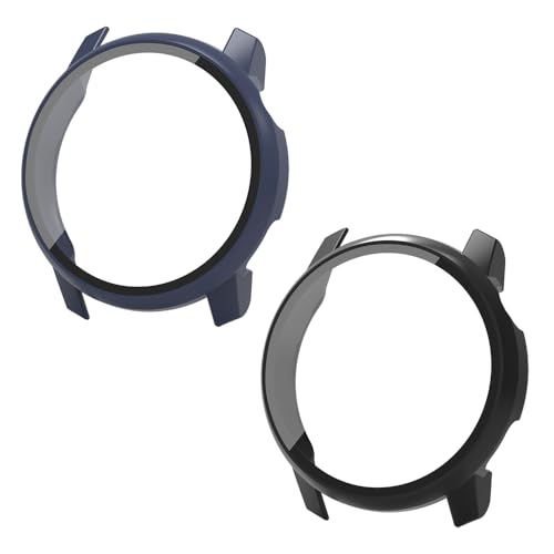 WIIKAI 2 Pack Hülle mit Glas Displayschutz Kompatibel mit COROS Pace 3 Rundum Schutzhülle Schutz Case.(Schwarz+Nachtblau) von WIIKAI