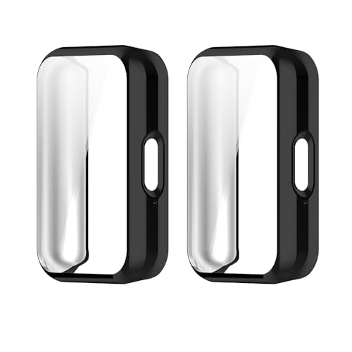 WIIKAI 2 Pack Hülle mit TPU Kompatibel mit Samsung Galaxy Fit 3 Displayschutz Rundum Schutzhülle Schutz Case.(Schwarz) von WIIKAI