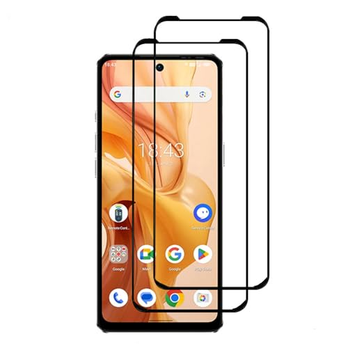 WIIKAI 2 Stück Displayschutzfolie aus Hartglas Kompatibel für Ulefone Note 18 Ultra Tempered Glass Screen Protector Black. von WIIKAI