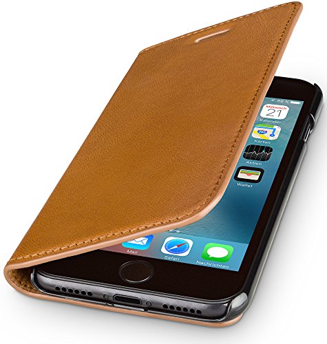 WIIUKA Echt Ledertasche - TRAVEL Nature - für Apple iPhone 8 Plus und iPhone 7 Plus - DEUTSCHES Leder - Cognac/Braun, Kartenfach, extra Dünn, Tasche, Leder Hülle kompatibel mit iPhone 8 Plus / 7 Plus WIIUKA Echt Ledertasche - TRAVEL Nature - für Apple iPhone 8 Plus und iPhone 7 Plus - DEUTSCHES Leder - Cognac/Braun, Kartenfach, extra Dünn, Tasche, Leder Hülle kompatibel mit iPhone 8 Plus / 7 Plus von WIIUKA