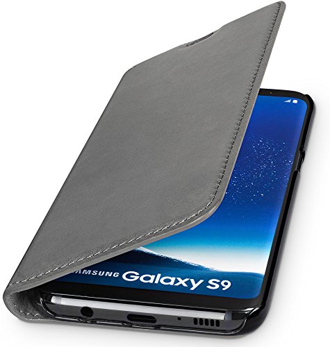 WIIUKA Echt Ledertasche -TRAVEL Nature- für Samsung Galaxy S9 -DEUTSCHES Leder- Vintage Grau, mit Kartenfach, extra Dünn, Tasche, Leder Hülle kompatibel mit Samsung Galaxy S9 WIIUKA Echt Ledertasche -TRAVEL Nature- für Samsung Galaxy S9 -DEUTSCHES Leder- Vintage Grau, mit Kartenfach, extra Dünn, Tasche, Leder Hülle kompatibel mit Samsung Galaxy S9 von WIIUKA