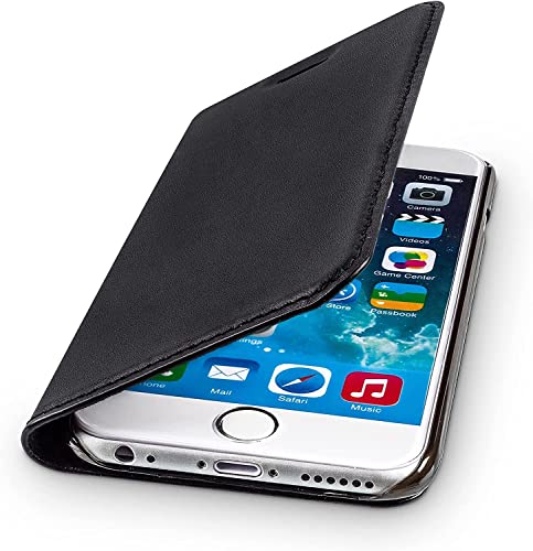 WIIUKA Echt Ledertasche -TRAVEL- für Apple iPhone 6S und iPhone 6 mit Kartenfach, extra Dünn, Tasche Schwarz, Leder Hülle kompatibel mit iPhone 6/6S WIIUKA Echt Ledertasche -TRAVEL- für Apple iPhone 6S und iPhone 6 mit Kartenfach, extra Dünn, Tasche Schwarz, Leder Hülle kompatibel mit iPhone 6/6S von WIIUKA