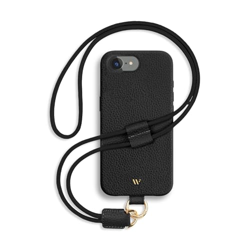WIIUKA Hülle für iPhone 16e, Leder aus Deutschland, Lederhülle Handykette, Premium Handyhülle, Case, Kette Band Umhängen, Schwarz WIIUKA Hülle für iPhone 16e, Leder aus Deutschland, Lederhülle Handykette, Premium Handyhülle, Case, Kette Band Umhängen, Schwarz von WIIUKA