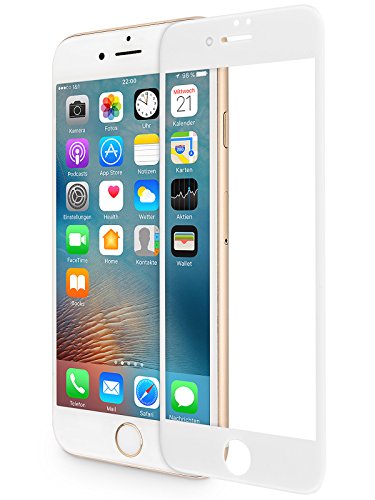WIIUKA Schutzglas - Protect 3D - für Apple iPhone 7 und iPhone 8, Weiß, schützt die komplette Frontseite, gehärtetes 9H Glas mit schmutzabweisender Oberflächenbeschichtung, Premium Schutzfolie WIIUKA Schutzglas - Protect 3D - für Apple iPhone 7 und iPhone 8, Weiß, schützt die komplette Frontseite, gehärtetes 9H Glas mit schmutzabweisender Oberflächenbeschichtung, Premium Schutzfolie von WIIUKA