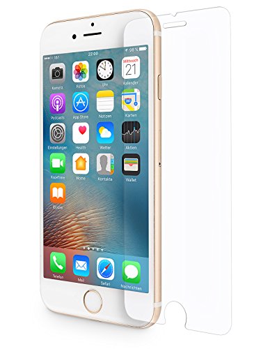 WIIUKA Schutzglas - Protect - für Apple iPhone 8 Plus und iPhone 7 Plus, gehärtetes 9H Glas mit schmutzabweisender Oberflächenbeschichtung, Premium Schutzfolie von WIIUKA