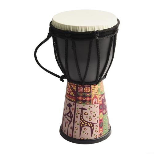 10.2 cm Afrikanische Djembe Trommel Handarbeit Design für kulturelle und musikalische Erlebnisse (B) von WIIYENA