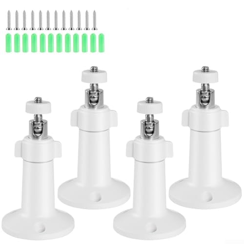 4 Sets für Kamera-Wandhalterungen für Ring, entworfen für einfache Installation und umfassende Abdeckung von WIIYENA