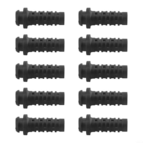 Zuverlässiges 10-teiliges PVC-Kabelhülsen-Set für Handy-Ladegerät und Elektrowerkzeugschutz (8,0 mm, schwarz) von WIIYENA