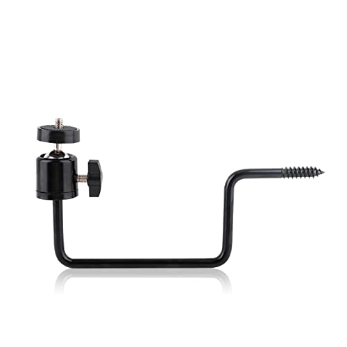 WILDGAMEPLUS CNC Aluminiumlegierung Mount Stand,360° Rotation 3/8 Zoll zu 1/4 Zoll Schraube Baum Mount Halter Stick für Wald Trail Kameras WG-CS01 von WILDGAMEPLUS