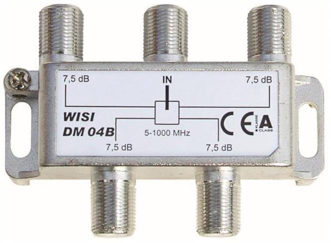 WISI Verteiler 4-fach DM04B 5-1000MHz 7,5dB WISI Verteiler 4-fach DM04B 5-1000MHz 7,5dB von WILHELM SIHN JR. GMBH & CO.KG