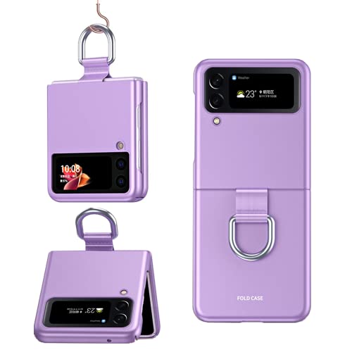 WILLIS Ring Telefonhülle für Samsung Galaxy Z Flip4 5G, Sturz und Kratzfeste Harte PC Telefon Schutzhülle, Hautfreundliche Case von WILLIS
