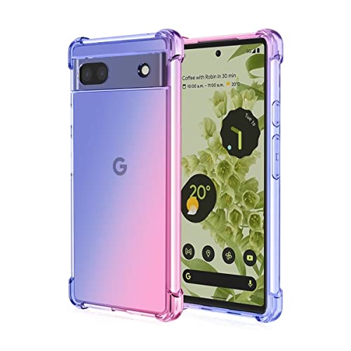 WILLIS TPU Silikon Handyhülle für Google Pixel 7, Durchsichtig Farbverlauf Case, Anti Drop und Anti Scratch Schutzhülle von WILLIS