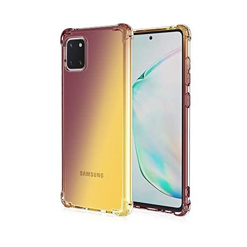 WILLIS TPU Silikon Handyhülle für Samsung Galaxy A22 5G, Durchsichtig Farbverlauf Case, Anti Drop und Anti Scratch 6.6" Schutzhülle Schwarzes Gold WILLIS TPU Silikon Handyhülle für Samsung Galaxy A22 5G, Durchsichtig Farbverlauf Case, Anti Drop und Anti Scratch 6.6" Schutzhülle Schwarzes Gold von Onetobye