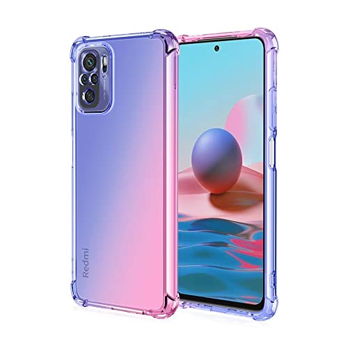 WILLIS TPU Silikon Handyhülle für Xiaomi Redmi Note 10S / 10 4G / Poco M5s, Durchsichtig Farbverlauf Case, Anti Drop und Anti Scratch Schutzhülle WILLIS TPU Silikon Handyhülle für Xiaomi Redmi Note 10S / 10 4G / Poco M5s, Durchsichtig Farbverlauf Case, Anti Drop und Anti Scratch Schutzhülle von CHICHL