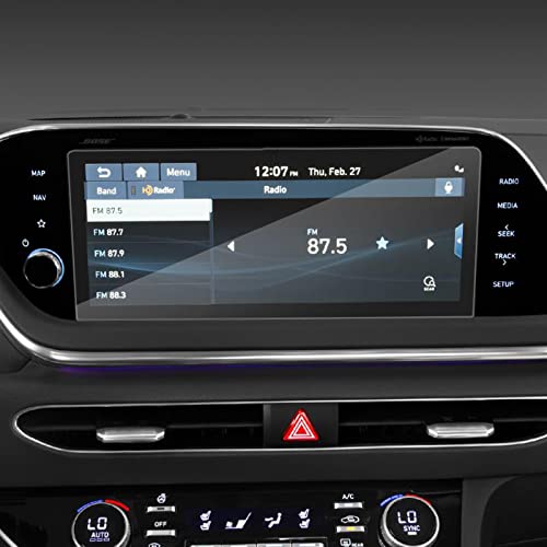 WILSEM Für Hyundai Für Sonata DN8 2020 2021 Gehärtetes Glas Displayschutzfolie Autoradio GPS Navigation Internes Zubehör Aufkleber Bildschirm von WILSEM