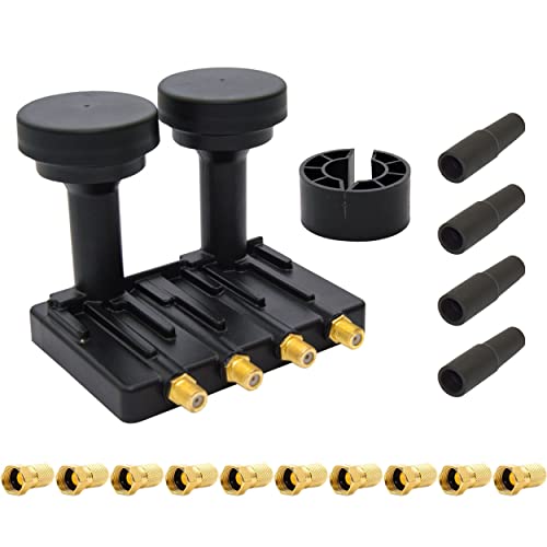 WILTAnet PremiumX Monoblock Quad LNB 0,1dB für Sat Schüssel Astra 19,2° Hotbird 13° 4 Teilnehmer 4X Gummitülle 10x F-Stecker WILTAnet PremiumX Monoblock Quad LNB 0,1dB für Sat Schüssel Astra 19,2° Hotbird 13° 4 Teilnehmer 4X Gummitülle 10x F-Stecker von WILTAnet