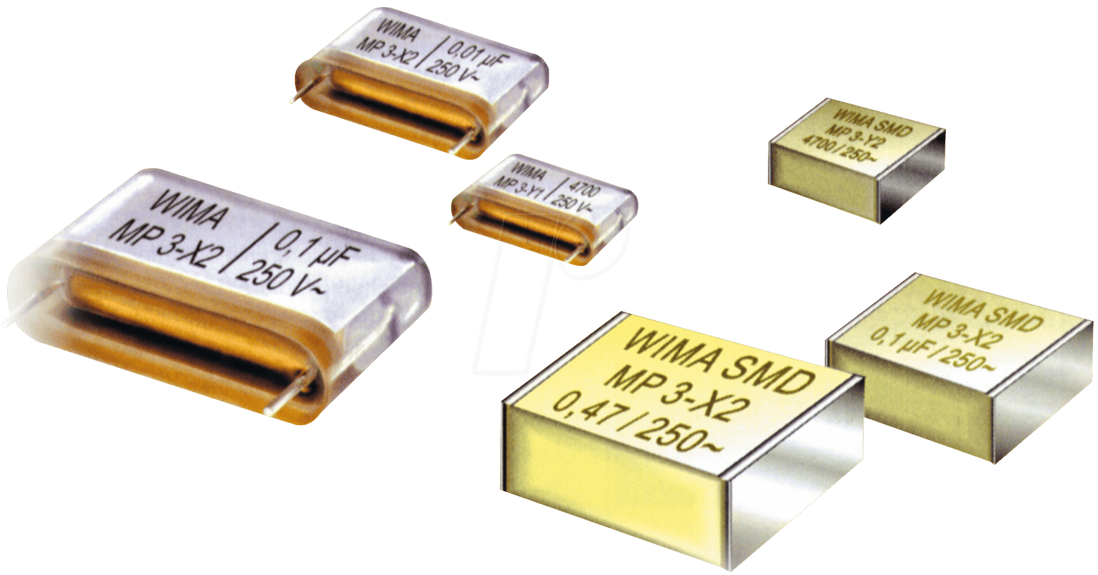 MKP-Y2 680N - Funkentstörkondensator, Y2, 680 nF, 300 V, RM 27,5, 105°C, 10% von WIMA