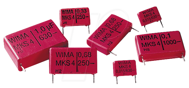 MKS4-400 15µ - MKS4 PET-Kondensator, 15 µF, 10%, 400 VDC, RM 37,5 von WIMA