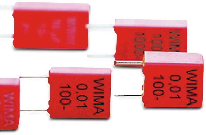 WIMA Folienkondensator, 0,22 UF, 100 V-, radial, RM 5, MKS2D032201C00KSSD von WIMA