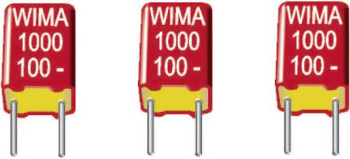 Wima FKS 2 2200pF 5% 100V RM5 FKS-Folienkondensator radial bedrahtet 2200pF 100 V/DC 5% 5mm (L x B x von WIMA