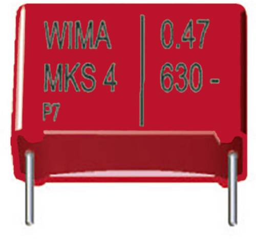 Wima MKS 4 0,1uF 20% 100V RM10 MKS-Folienkondensator radial bedrahtet 0.1 µF 100 V/DC 20% 10mm (L x von WIMA