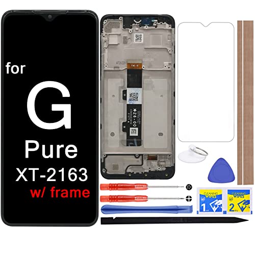 WIMAKIP Ersatz-Touch-Digitizer-Display mit Rahmen für Motorola Moto G Pure XT2163 XT2163DL XT2163-4, 16,5 cm (6,5 Zoll) von WIMAKIP