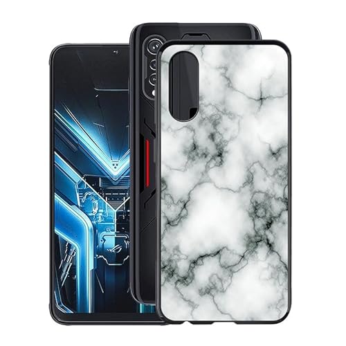 WIMSPEED Schwarz Stoßfest Hülle für Cubot X70 (6.58 Zoll), Ultradünne Anti-Kratzen Handyhülle Cover Weiches Silikon Schutzhülle Tasche für Cubot X70 - Marmor von WIMSPEED