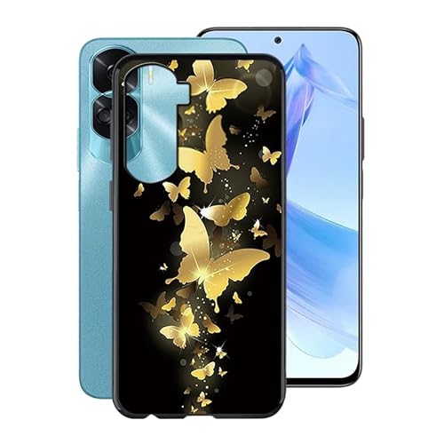 WIMSPEED Schwarz Stoßfest Hülle für Honor 90 Lite (6.70 Zoll), Ultradünne Anti-Kratzen Handyhülle Cover Weiches Silikon Schutzhülle Tasche für Honor 90 Lite - WMA30 von WIMSPEED