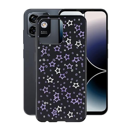 WIMSPEED Schwarz Stoßfest Hülle für Ulefone Note 16 Pro (6.52 Zoll), Ultradünne Anti-Kratzen Handyhülle Cover Weiches Silikon Schutzhülle Tasche für Ulefone Note 16 Pro - XT35 von WIMSPEED