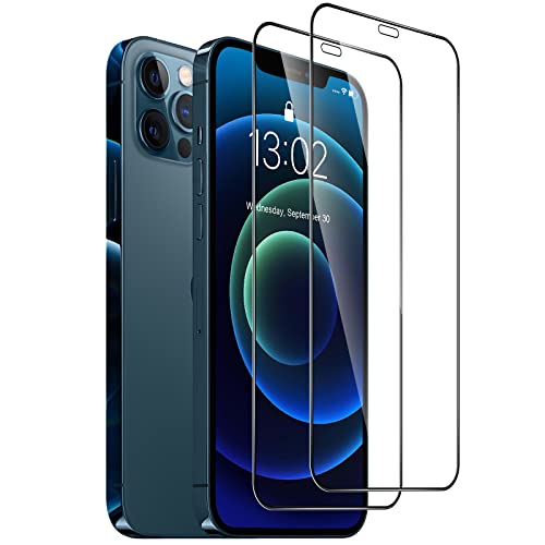 WINCHEO [2 Stück] Schutzfolie für iPhone 12/12 Pro Schutzglas (6.1"), 9H Härte, Kratzfest, Anti-Fingerabdruck, Blasenfrei Displayschutz, Hülle Freundllich, Panzer Schutz Glas für iPhone 12 Pro/12 von WINCHEO