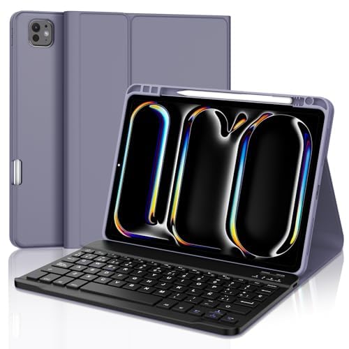 Tastatur für iPad Pro 13 2024 (M4), Schutzhülle mit Tastatur für iPad Pro 7 Generation, magnetische Bluetooth-Tastatur mit Hintergrundbeleuchtung Italienisch QWERTY für iPad Pro 13 Zoll (M4) 2024, von WINCHKING