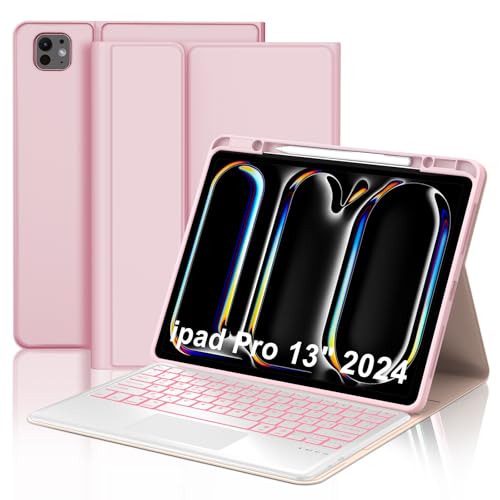 Tastatur für iPad Pro 13 Zoll 2024 (M4), Schutzhülle mit Tastatur für iPad Pro 7 Generation, magnetische Bluetooth-Tastatur mit Hintergrundbeleuchtung Italienisch QWERTY für iPad Pro 7 Gen(M4) 13 Zoll von WINCHKING