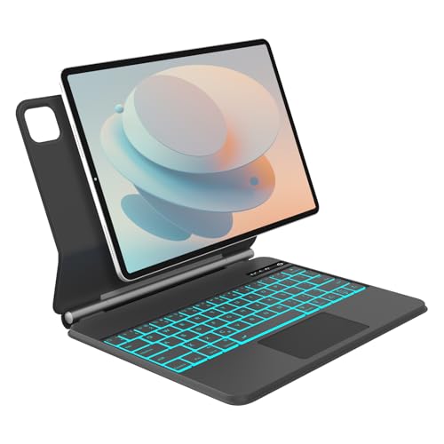 WINCHKING Magic Keyboard iPad Pro 11 Tastatur für iPad Pro 11 Zoll 4./3./2./1. und Air 5./4. Gen, Beleuchtete Magische Tastatur mit Trackpad Freischwebendes Stand Design von WINCHKING