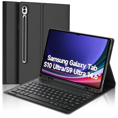 WINCHKING Tastatur Hülle für Samsung Tab S10 Ultra 14.6 Zoll Tablet, QWERTZ Layout, Magnetisch Abnehmbarer, Schwarz WINCHKING Tastatur Hülle für Samsung Tab S10 Ultra 14.6 Zoll Tablet, QWERTZ Layout, Magnetisch Abnehmbarer, Schwarz von WINCHKING