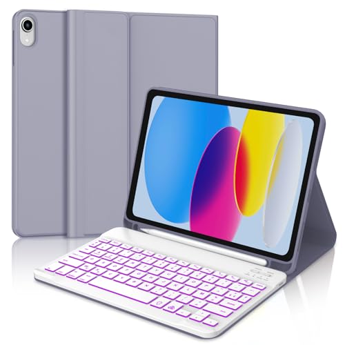 WINCHKING Tastatur für iPad 11. A16 2025 – Tastaturhülle für iPad 10. Generation 2022, Hintergrundbeleuchtung 7 Farben, AZERTY WINCHKING Tastatur für iPad 11. A16 2025 – Tastaturhülle für iPad 10. Generation 2022, Hintergrundbeleuchtung 7 Farben, AZERTY von WINCHKING