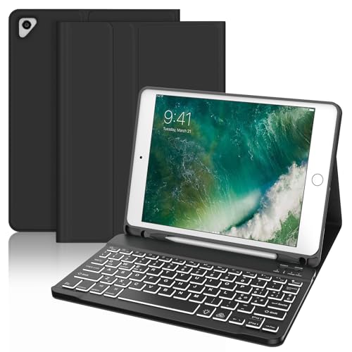 WINCHKING Tastatur iPad 6 Generation, Hülle mit Tastatur für iPad 9.7, Cover Bluetooth-Tastatur, italienische Hintergrundbeleuchtung, magnetische Tastatur iPad 5, iPad Pro 9.7, iPad Air 2, iPad Air 1, WINCHKING Tastatur iPad 6 Generation, Hülle mit Tastatur für iPad 9.7, Cover Bluetooth-Tastatur, italienische Hintergrundbeleuchtung, magnetische Tastatur iPad 5, iPad Pro 9.7, iPad Air 2, iPad Air 1, von WINCHKING