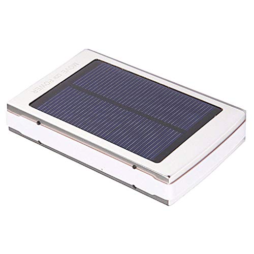WINJEE, Solar Power Bank Ladegerät DIY Box Poverbank Case Led für Handy Moblie Power Pover Bank 20000mAh Silber von WINJEE
