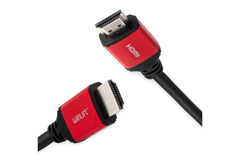 WINLIFE HDMI Kabel 2er-Set 1m - 4K Ultra HD, High Speed HDMI-Kabel, HDMI Typ A, vergoldet & langlebig, 18 Gbit/s, ideal für Heimkino, Gaming & TV von WINLIFE