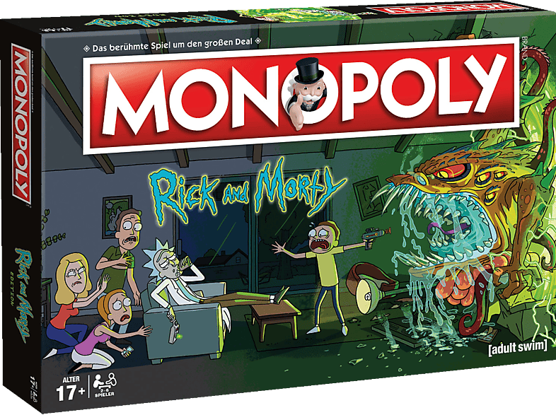 WINNING MOVES MONOPOLY - Rick and Morty Brettspiel Mehrfarbig von WINNING MOVES