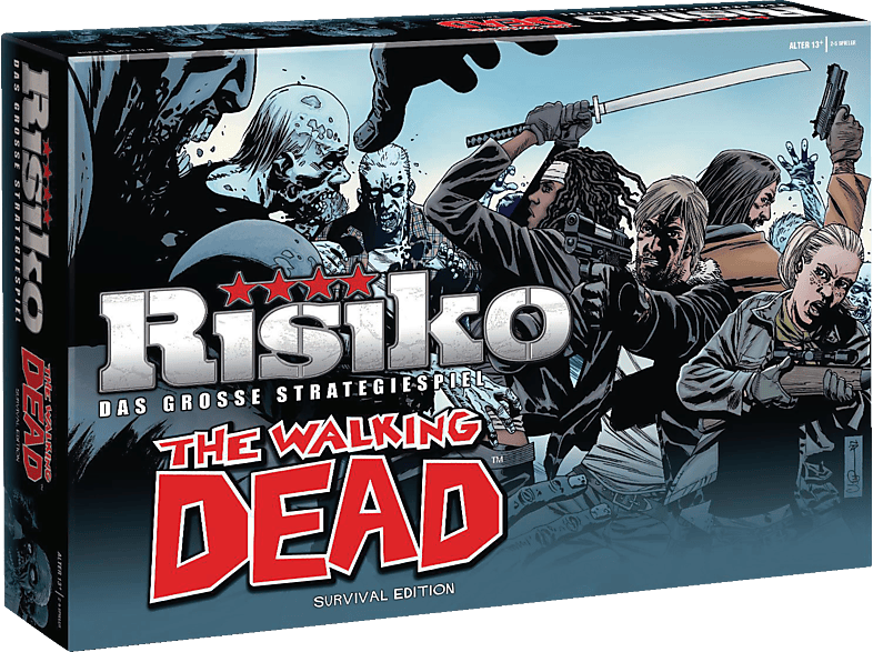 WINNING MOVES Risiko The Walking Dead - Survival Edition Gesellschaftsspiel Mehrfarbig von WINNING MOVES