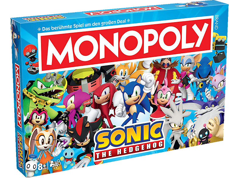 WINNING MOVES WM04624GER MONOPOLY SONIC Gesellschaftsspiel Mehrfarbig von WINNING MOVES