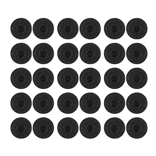WINOMO Ohrhörer-Accessoires: 15 Paar Ersatz-Schwamm-Abdeckungen für Ohrhörer Kopfhörer, Weiche Ohr-Pads Abdeckungen, Schwarz, Schaum, Kompatibel für Bang Olufsen A8 Earset, MX uvm. von WINOMO