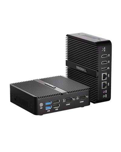 Lüfterloser N100 Mini PC Industrie Computer 4K Triple Display, Dual HD/DP/Dual LAN/Dual RS232 COM, Auto Power On, 12V Embedded Mini PC Server WIN11/Linux, 32GB RAM 512GB NVME SSD Lüfterloser N100 Mini PC Industrie Computer 4K Triple Display, Dual HD/DP/Dual LAN/Dual RS232 COM, Auto Power On, 12V Embedded Mini PC Server WIN11/Linux, 32GB RAM 512GB NVME SSD von WINSMALL