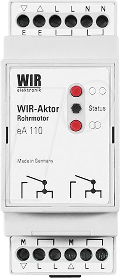WIR 1003-000009 - Funk-Rolladenaktor, Hutschiene von WIR ELEKTRONIK