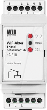 WIR 1003-000011 - Funk-Rolladenaktor, Hutschiene von WIR ELEKTRONIK