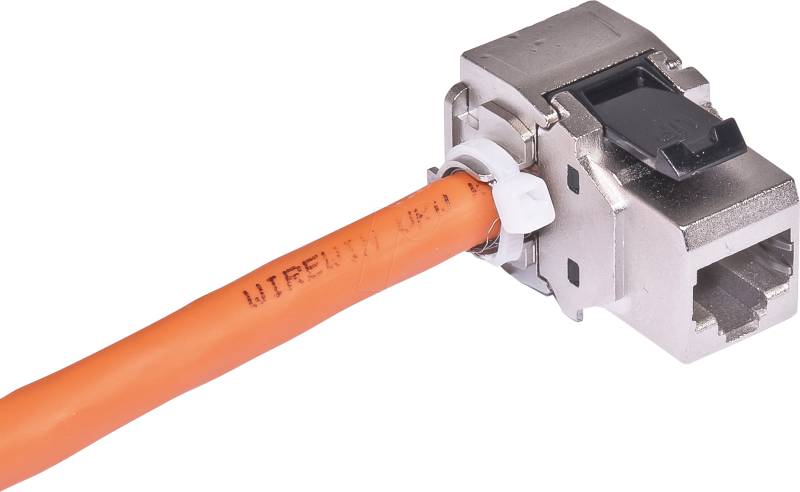 WKS JC6ASTP90 - Keystone RJ45 Buchse > LSA Cat.6a, 90° von WIREWIN
